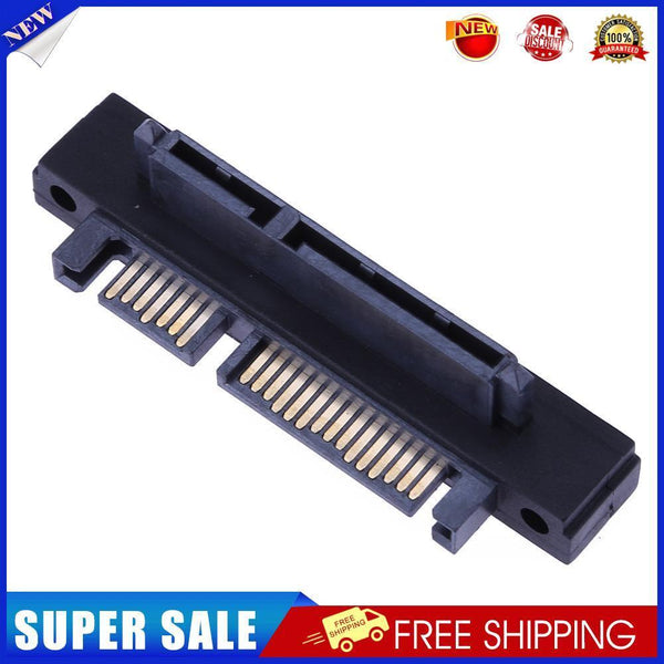 90° Angle SATA  22Pin(7+15) Male to 22Pin(7+15) Female Extender Adapter