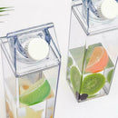 1pcs 500ml Milk Bottle Shaped Water Cup Clear Milk Box Outdoor Bottle H3V1