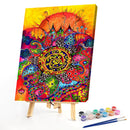 Abstract Sun Flower Oil Paint By Numbers Kit DIY Frameless Drawing for Adul