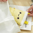 Retractable Milk Tea Pencil Case Stationery Storage Pen Holder (Yellow) Newly