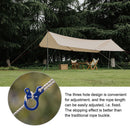 #A ShineTrip 10pcs Camping Tent Cord Wind Rope Buckle Aluminum Tensioners Fasten