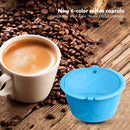 Stainless Steel Reusable Coffee Capsule Cup Filter for Dolce Gusto (Blue)