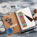 DIY Special Shaped Diamond Painting Leather Bookmark with Tassel Office Supplies