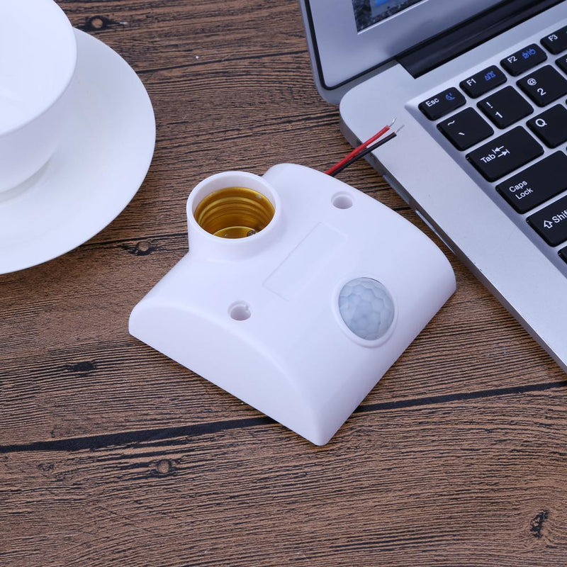 E27 Infrared Motion PIR Sensor Lamp Holder Switch Tide Adjustable Sensitivity