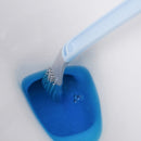 Long-Handled Toilet Brush Golf Brush Head Cleaning Tool Accessories (Blue) Newly