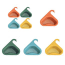 Colander Sink Strainer Kitchen Sink Shelf Faucet Hanging Basket (Orange)