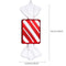 #A 15cm Candy Pendant PVC Red White Painted Pendant Christmas Tree Hanging Orn