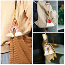 Handbag Charms Rainbow Rainbow Keychain Car Keyring Holder Tassel Bohemian