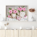 DIY Cross Stitch Full Embroidery Kit Printed Flower Household Accessories Gift