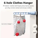 Adjustable Punch-free Space Saver Drying Rack Hanger Clothes Stand Window Frame