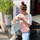 Large Capacity Shoulder Bag Autumn Solid Female Corduroy School Girls Clutches