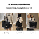 Women Fashion Canvas Patchwork Shoulder Bag Casual Large Capacity Tote Handbags