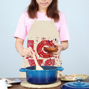 Kitchen Linen Apron LOVE Print Home Restaurant Cooking Baking Bib Oil-proof