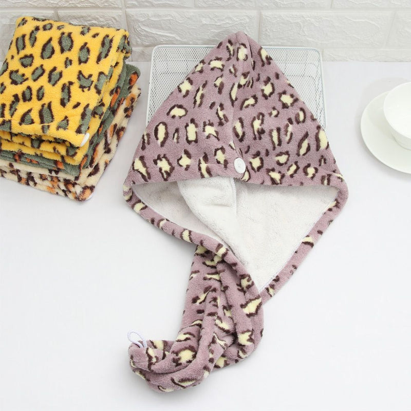 Water Absorbing Dry Hair Turban Microfiber Hair Towel Hair Dry Hat Shower Cap