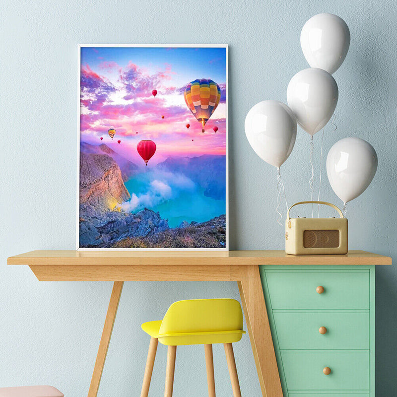 Balloon Valley Oil Painting By Numbers Canvas Wall Drawing Kits DIY Home Decor