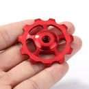 Bike Rear Derailleur Jockey Wheel Aluminum Ceramic Bearing 11T MTB Guide Roll