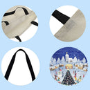Snowball fight Printed Shoulder Shopping Bag Casual Large Tote Handbag