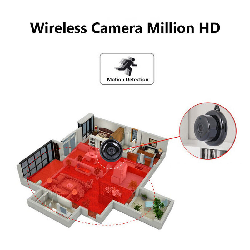 V38 Mini WiFi IP Camera 1080P HD Motion Detection Home Security Nanny Cam Newly