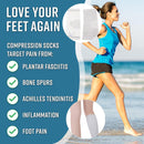 1Pair Bamboo Compress Foot Sleeves Anti Fatigue Foot For Women Sleeves 2022 K5J5