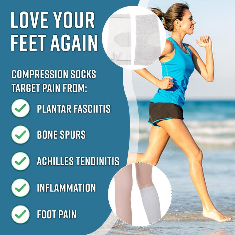 1Pair Bamboo Compress Foot Sleeves Anti Fatigue Foot For Women Sleeves 2022 K5J5