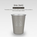 Stainless Steel Camping Cup Outdoor Travel Coffee Beer Drinks Mugs (Black)