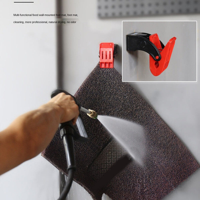 4pcs Car Floor Pad Cleaning Solution Hook Carpet Wash Clamp Yoga Mat Clip T