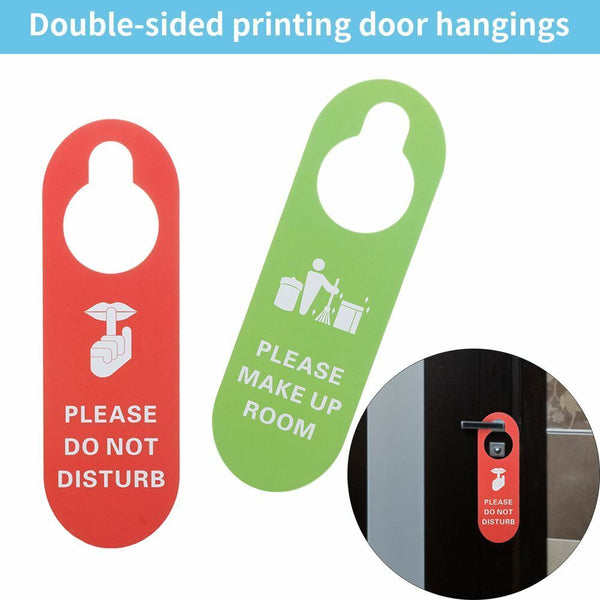 Door Knobs Hanger Pendant Cleaning Label Door Hanger Tags Do Not Disturb Signs