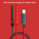Universal USB Charge Connector Clip for Walkie Talkie Power Supply Charger