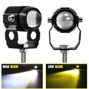 Adjustable 60W Bifocal Motorbike LED Headlight Motorcycle Spotlight (2pcs)