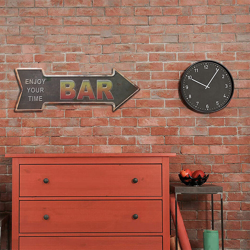 Special-shaped Metal Signs Arrow Bar Iron Painting Metal Wall Art Poster