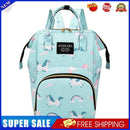 Fashion Women Printing Mummy Diaper Bag Nappy Large Handbag (Green Rainbow)