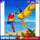 Beach Parrots DIY Diamond Painting Kits Full Square Drill Mosaic (20X30cm)