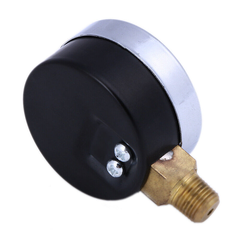 Metal 1/8" NPT Metal Air Pressure Meter Hydraulic Pressure Gauge 200 PSI Side