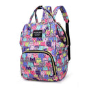 Fashion Women Printing Mummy Diaper Bag Nappy Large Handbag (Color Cats)