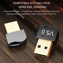 USB Bluetooth 5.0 Adapter for Windows 10 8 PC Mouse Keyboard Headset Controller