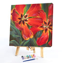 Flower Oil Paint By Numbers DIY Canvas Wall Art Picture Craft Home Decoration