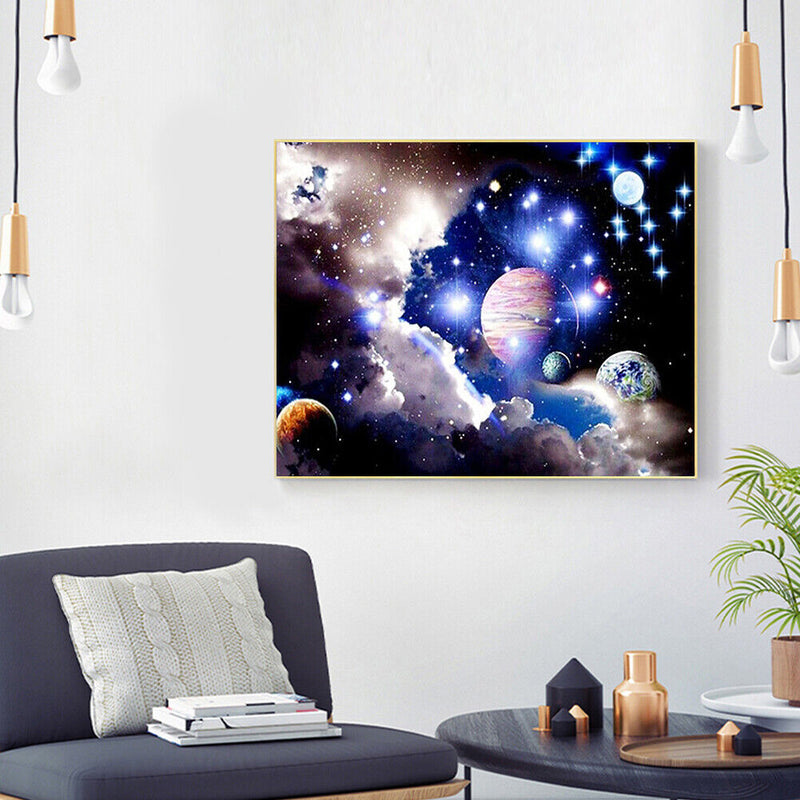 5D Diamond Painting DIY Cosmic Galaxy Full Round Diamond Mosaic Art