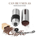 Stainless Steel Coffee Bean Mill Manual Coffee Grinder Adjustable Knob Setting