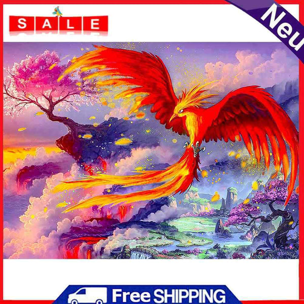 5D Phoenix Diamond Painting Special Shape Rhinestone Drill