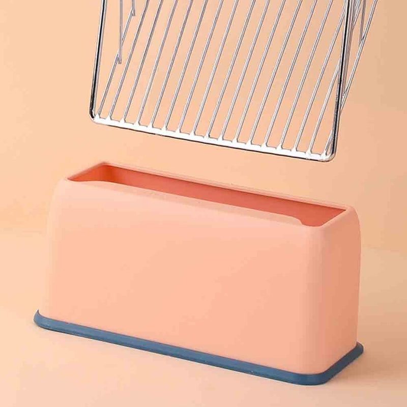 Cat Litter Shovel Base Pet Toilet Cleaning Poop Scooper Tool (Pink Base) Newly