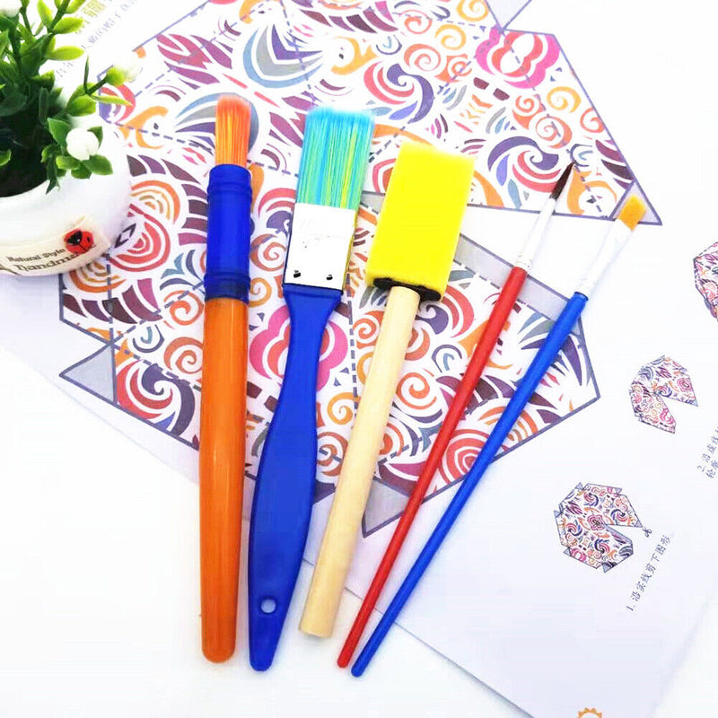 Gouache Oil Painting Brush Graffiti Tool Plastic Sponge Brush Tool Ku