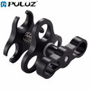 Photography System Triple Ball Clamp Camera Bracket Flashlight Diving