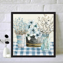 Table Flowers Oil Paint By Numbers Kit DIY Acrylic Painting on Canvas Framele