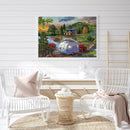 #A Lake Camping 5D DIY Diamond Painting Kits Full Round Drill Wall Decor Art Cra