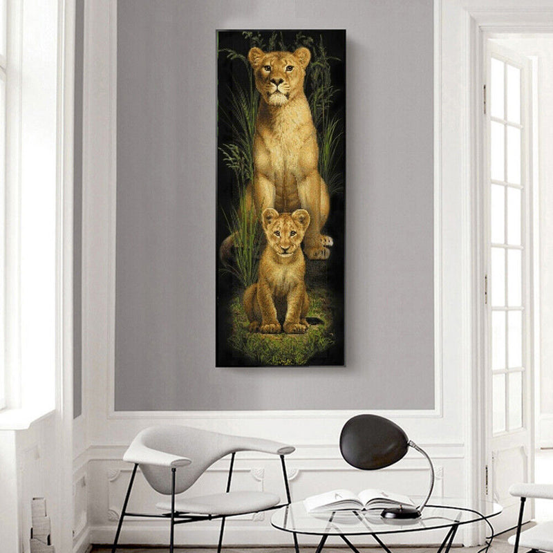 5D DIY Diamond Painting Kits Full Round Drill Animal Mosaic Picture Wall Deco