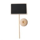 5x5pcs Mini Wooden Chalk Blackboard Signs Chalkboard Message Board (Square)