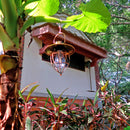 Metal Bronze LED Solar Lantern Pendant Waterproof Outdoor Decor Light (03) Newly