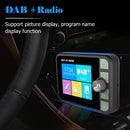 C6 Car DAB Radio Receiver FM Transmitter Bluetooth-compatible Handsfree Mus