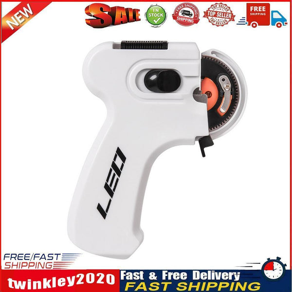Electric Hook Device Auto Needle Knotter Fishing Line Winder (White Long) Newly