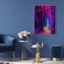 5D Full Drill Art Rhinestone Picture DIY Purple Forest Mosaic Diamond Painting